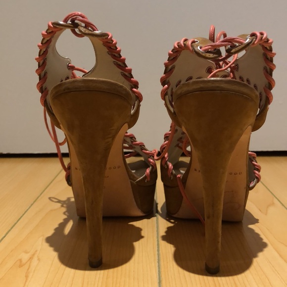 Brian Atwood suede platform heels size 6.5 - Picture 2 of 10